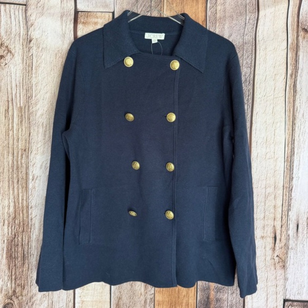 J.Crew Warwick Sweater Blazer Wool Blend Classic‎ Academia Timeless Medium NWT